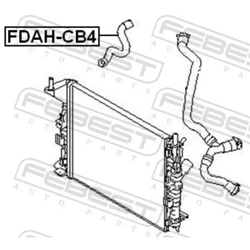 Potrubie chladiacej kvapaliny FEBEST FDAH-CB4 - obr. 1