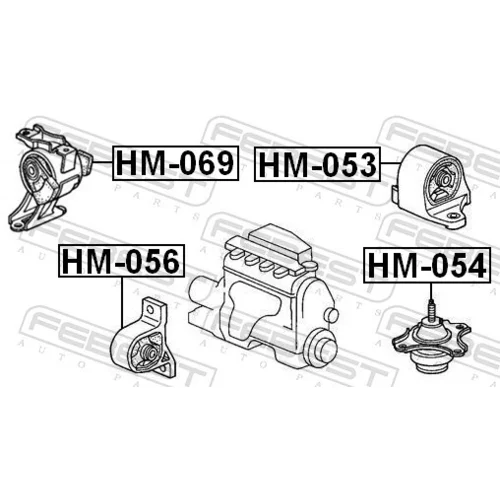 Uloženie motora FEBEST HM-069 - obr. 1