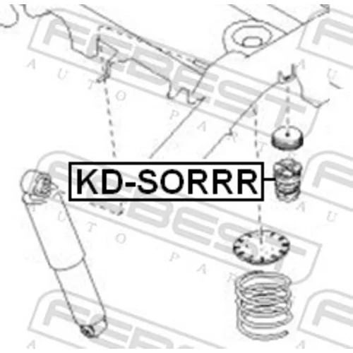 Doraz odpruženia FEBEST KD-SORRR - obr. 1