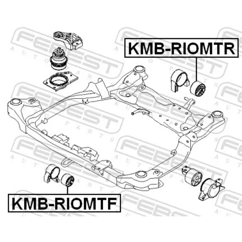 Uloženie motora FEBEST KMB-RIOMTR - obr. 1