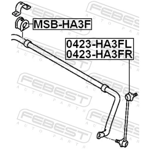 Uloženie priečneho stabilizátora FEBEST MSB-HA3F - obr. 1