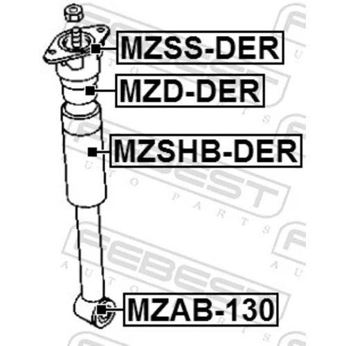 Puzdro, tlmič FEBEST MZAB-130 - obr. 1