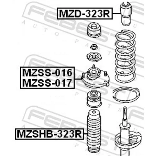 Doraz odpruženia MZD-323R /FEBEST/ - obr. 1