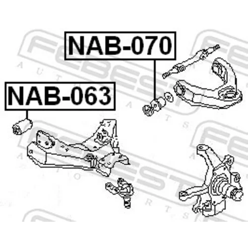 Uloženie riadenia FEBEST NAB-063 - obr. 1