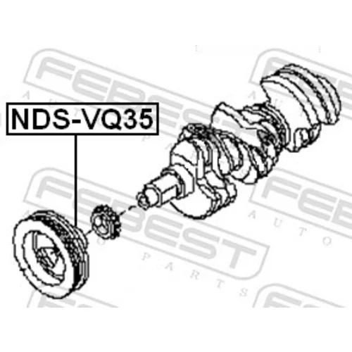 Remenica kľukového hriadeľa FEBEST NDS-VQ35 - obr. 1