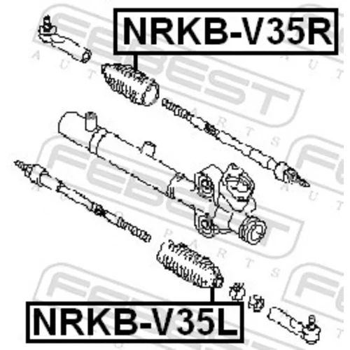 Manžeta riadenia NRKB-V35L /FEBEST/ - obr. 1