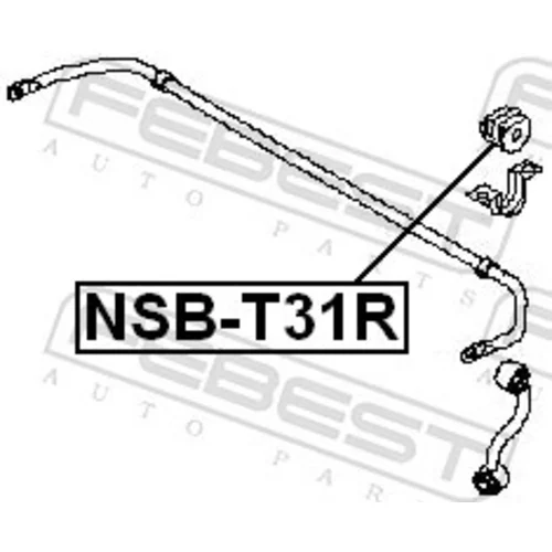 Uloženie priečneho stabilizátora NSB-T31R /FEBEST/ - obr. 1