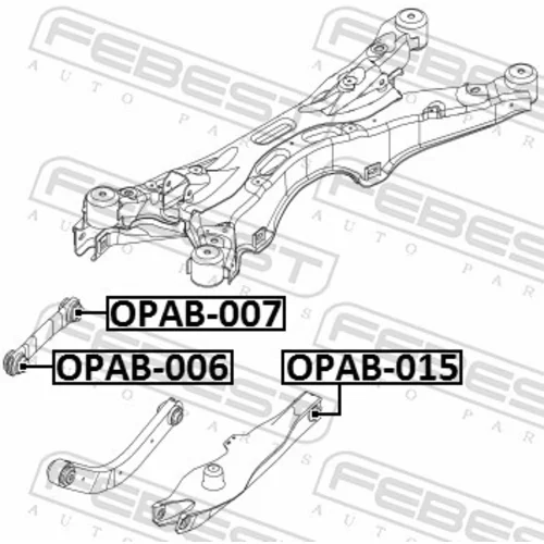 Uloženie riadenia FEBEST OPAB-015 - obr. 1