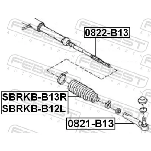 Manžeta riadenia FEBEST SBRKB-B12L - obr. 1