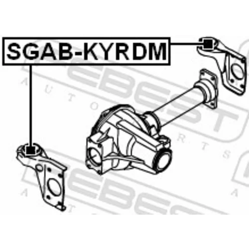 Uloženie, diferenciál SGAB-KYRDM /FEBEST/ - obr. 1