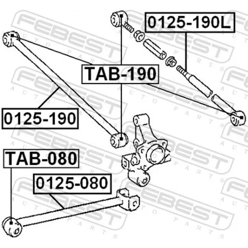 Uloženie riadenia FEBEST TAB-080 - obr. 1