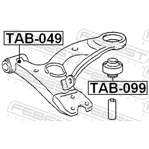 Uloženie riadenia FEBEST TAB-099 - obr. 1