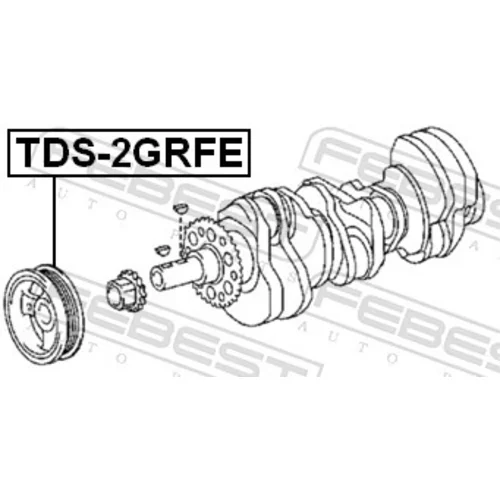 Remenica kľukového hriadeľa FEBEST TDS-2GRFE - obr. 1