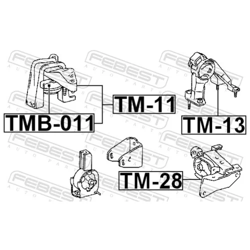 Uloženie motora FEBEST TM-11 - obr. 1