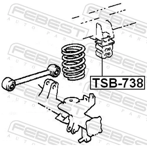 Doraz odpruženia FEBEST TSB-738 - obr. 1