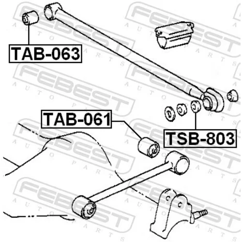 Uloženie riadenia FEBEST TSB-803 - obr. 1