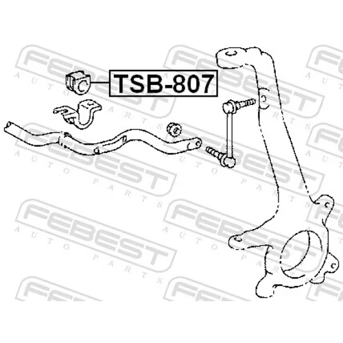 Uloženie priečneho stabilizátora FEBEST TSB-807 - obr. 1