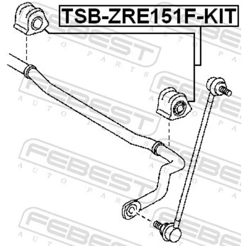 Opravná sada uloženia stabilizátora FEBEST TSB-ZRE151F-KIT - obr. 1