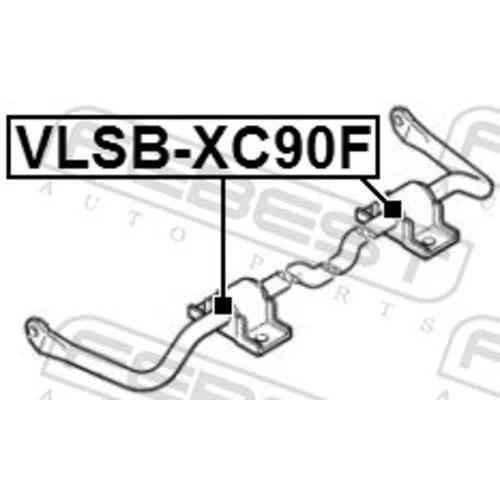 Uloženie priečneho stabilizátora FEBEST VLSB-XC90F - obr. 1