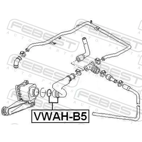 Hadica odvetrania kľukovej skrine VWAH-B5 /FEBEST/ - obr. 1