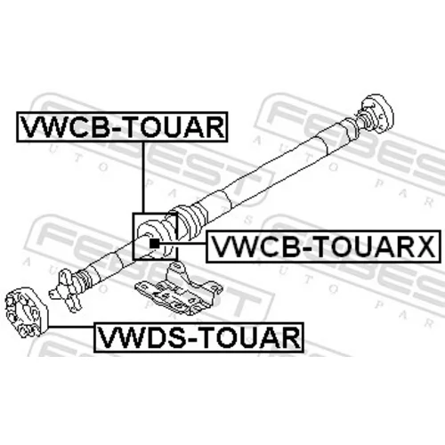Kĺb pozdĺžneho hriadeľa FEBEST VWDS-TOUAR - obr. 1