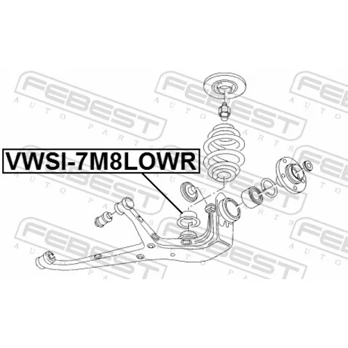 Tanier pružiny FEBEST VWSI-7M8LOWR - obr. 1