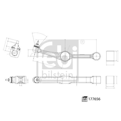 Rameno zavesenia kolies FEBI BILSTEIN 177656 - obr. 2