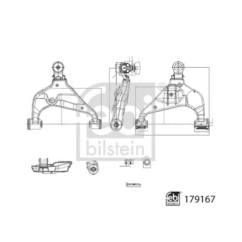 Rameno zavesenia kolies FEBI BILSTEIN 179167 - obr. 2