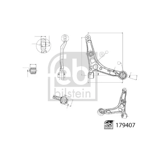 Rameno zavesenia kolies FEBI BILSTEIN 179407 - obr. 1