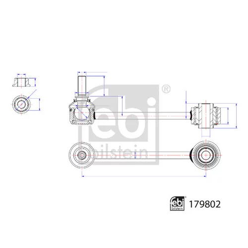 Tyč/Vzpera stabilizátora FEBI BILSTEIN 179802 - obr. 1