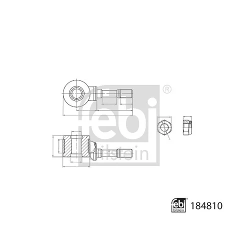 Tyč/Vzpera stabilizátora 184810 (FEBI Bilstein)