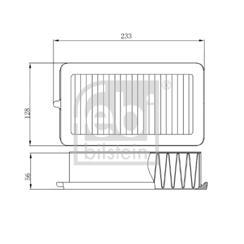 Vzduchový filter FEBI BILSTEIN 174597 - obr. 2