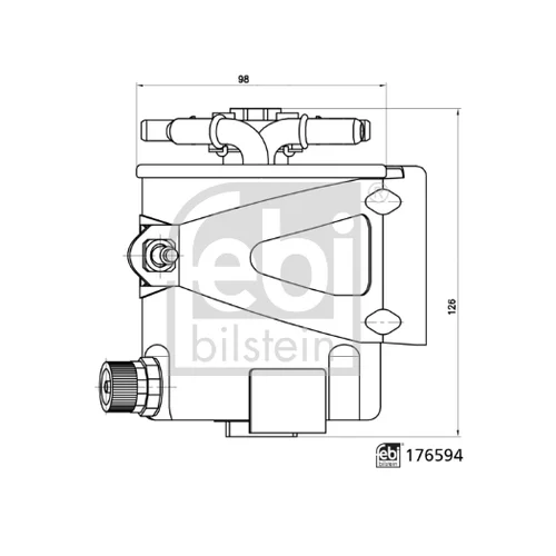 Palivový filter FEBI BILSTEIN 176594 - obr. 2