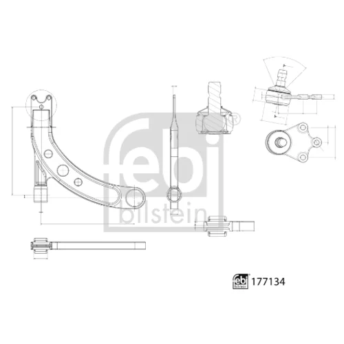 Rameno zavesenia kolies FEBI BILSTEIN 177134 - obr. 2