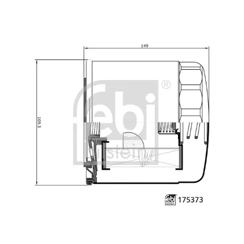 Olejový filter FEBI BILSTEIN 175373 - obr. 1