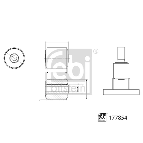 Uloženie ložiska FEBI BILSTEIN 177854 - obr. 1