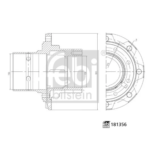 Náboj kolesa FEBI BILSTEIN 181356