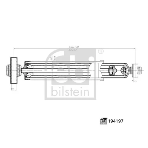 Tlmič pérovania FEBI BILSTEIN 194197