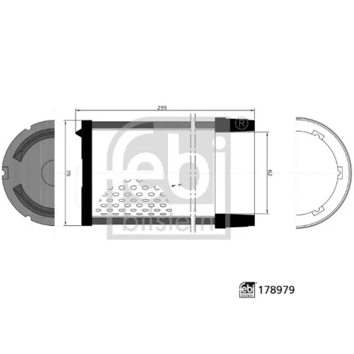 Vzduchový filter FEBI BILSTEIN 178979 - obr. 2