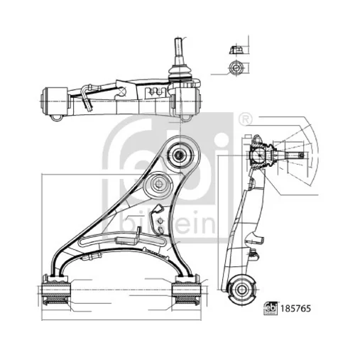 Rameno zavesenia kolies FEBI BILSTEIN 185765