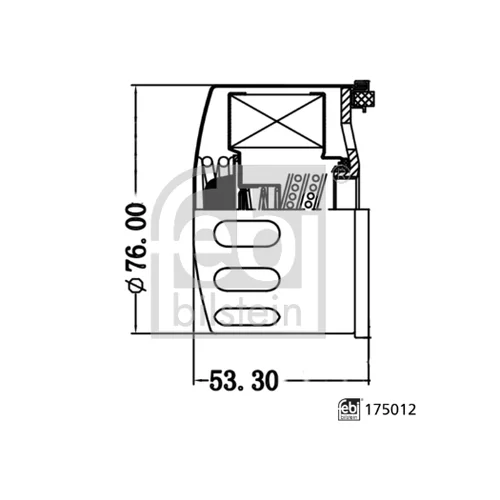 Olejový filter FEBI BILSTEIN 175012 - obr. 2