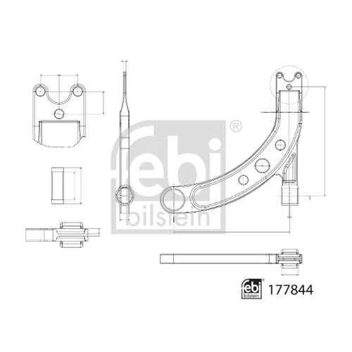 Rameno zavesenia kolies FEBI BILSTEIN 177844 - obr. 1