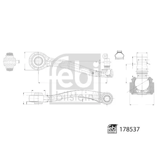 Rameno zavesenia kolies FEBI BILSTEIN 178537 - obr. 1