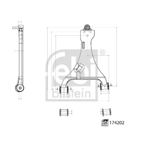 Rameno zavesenia kolies FEBI BILSTEIN 174202 - obr. 1