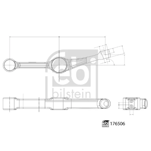 Rameno zavesenia kolies 176506 (FEBI Bilstein) - obr. 2