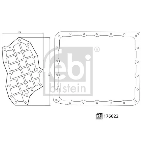 Sada hydraulického filtra automatickej prevodovky FEBI BILSTEIN 176622 - obr. 1