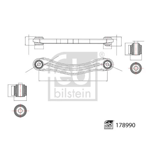 Rameno zavesenia kolies FEBI BILSTEIN 178990 - obr. 2