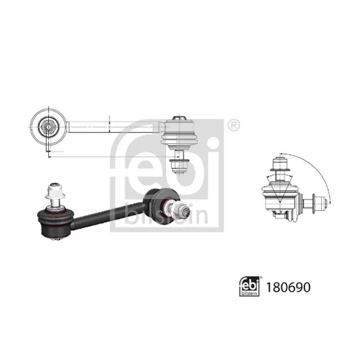 Tyč/Vzpera stabilizátora FEBI BILSTEIN 180690 - obr. 1