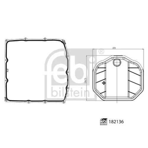 Sada hydraulického filtra automatickej prevodovky FEBI BILSTEIN 182136 - obr. 2