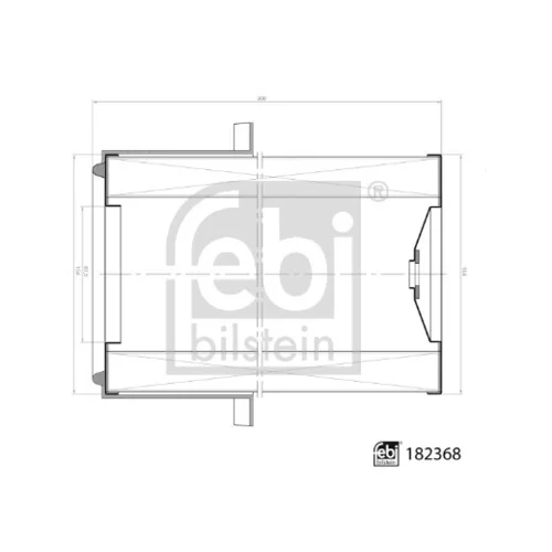 Vzduchový filter FEBI BILSTEIN 182368